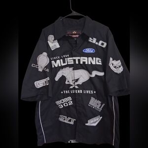 Vintage JH Designs Mustang Button Shirt XL